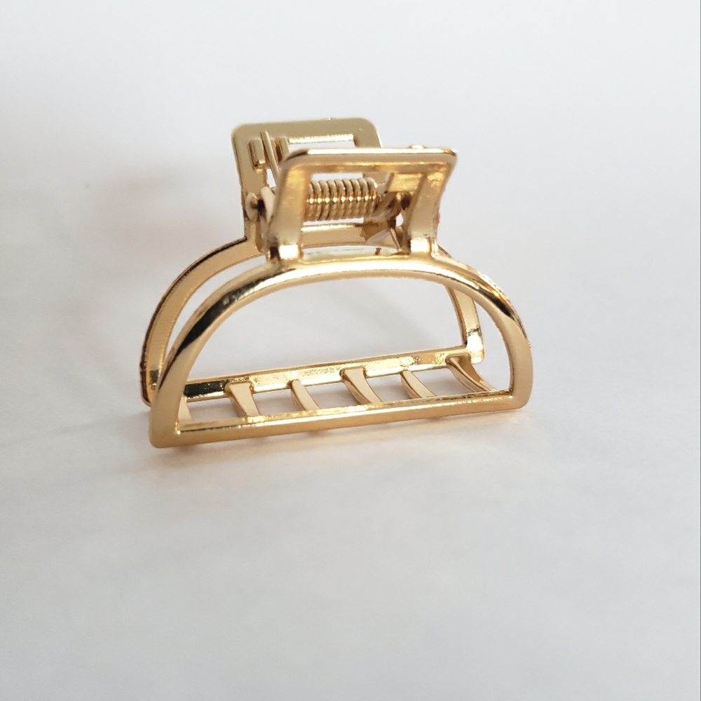 Gold Tone Metal Hair Claw Hair Clip